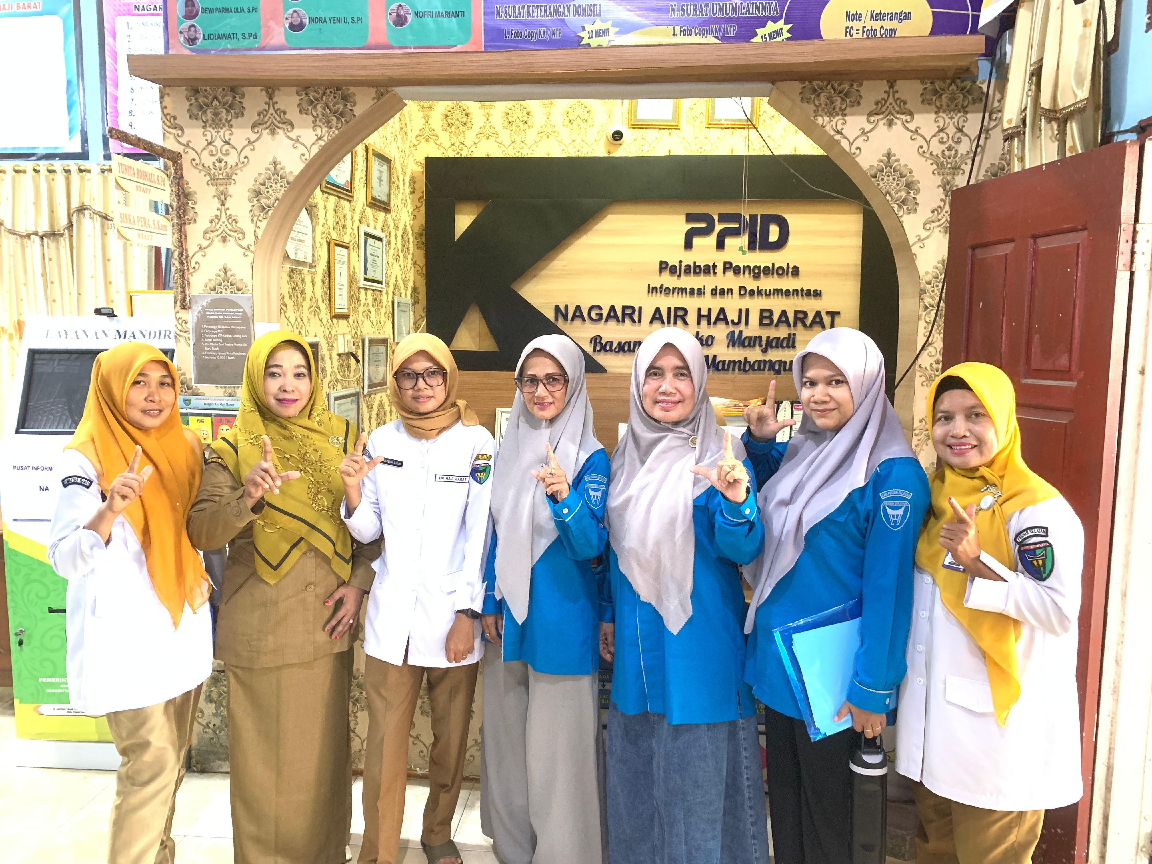 Pembinaan Perpustakaan Digital ke Nagari Air Haji Barat dan Nagari Punggasan Timur