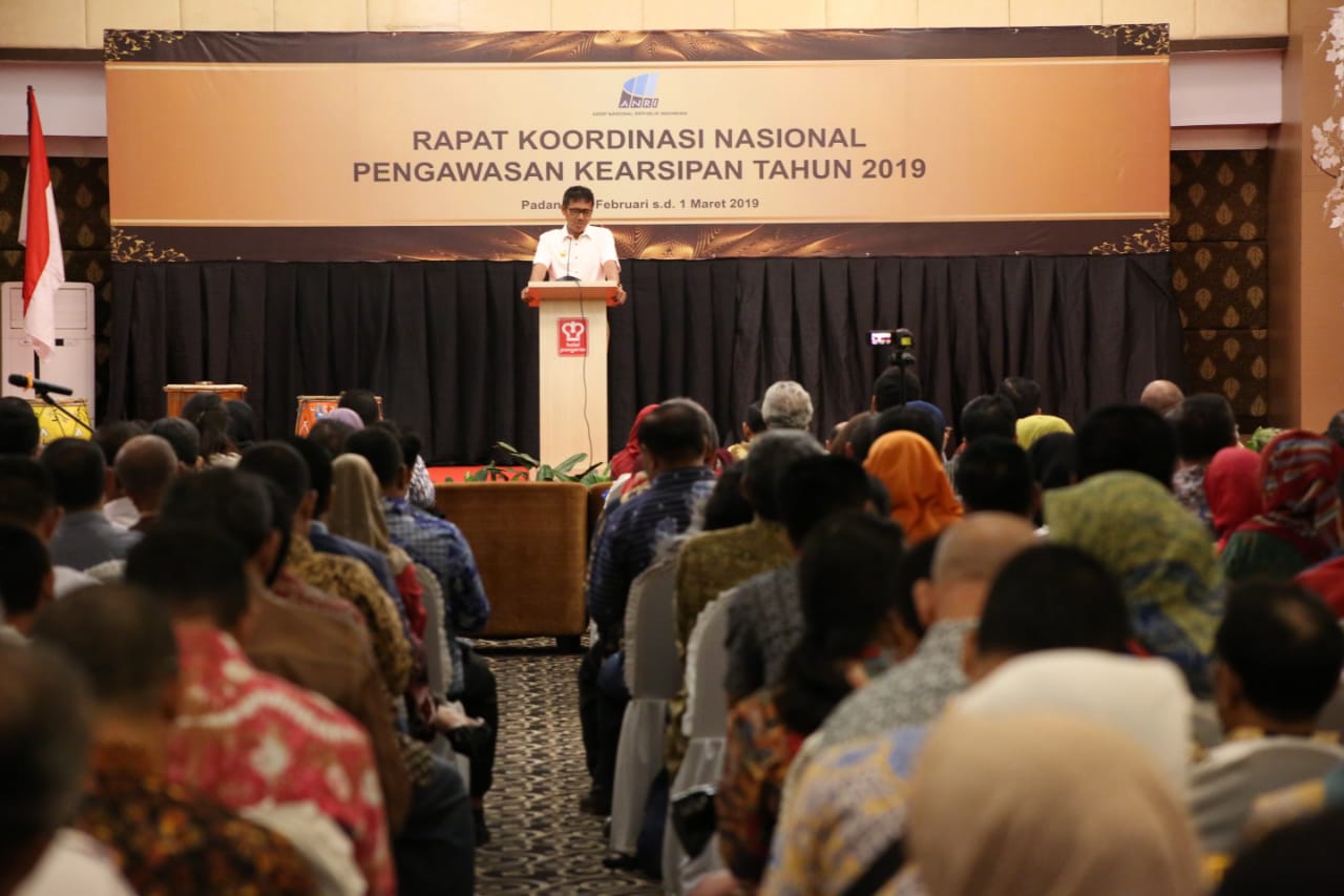 ANRI GELAR RAKORNAS PENGAWASAN KEARSIPAN TAHUN 2019