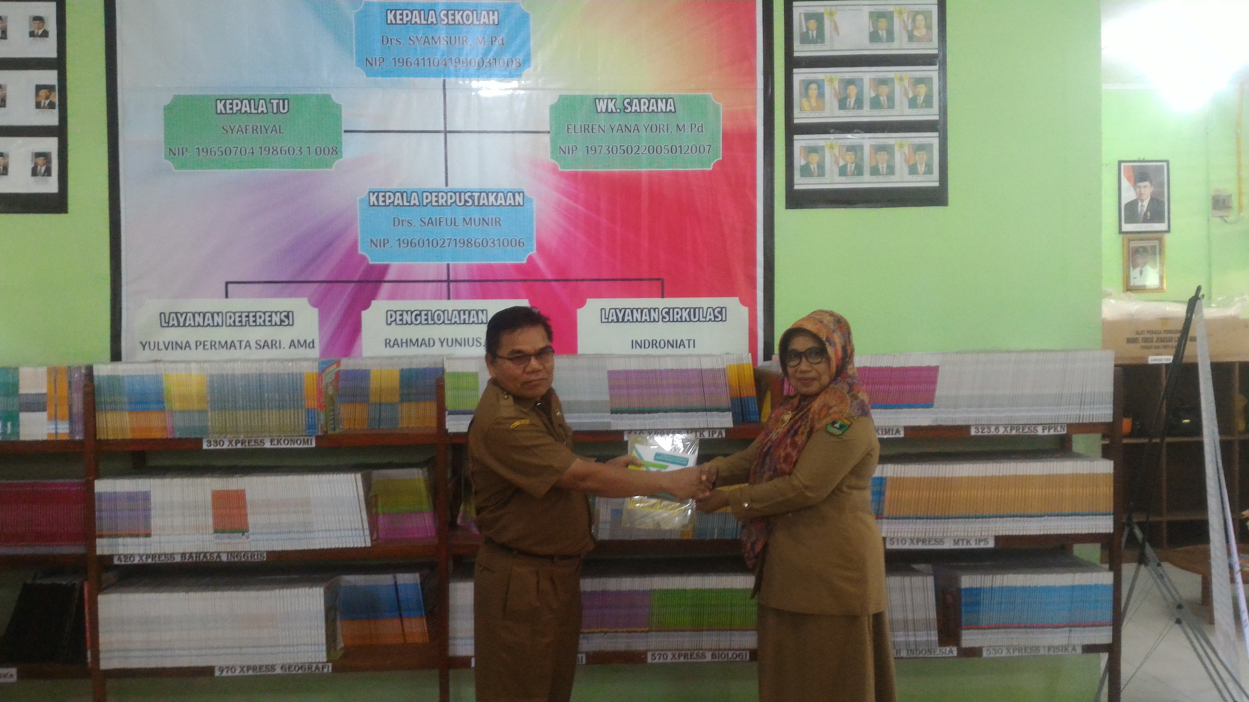 Perpustakaan SMA N 1 Batang Kapas meraih Juara Harapan III