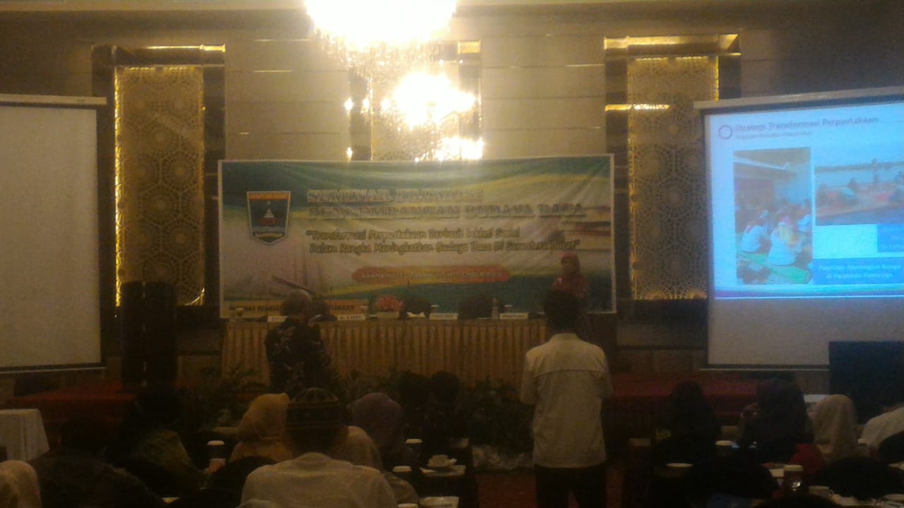 DISKERPUS IKUTI SEMINAR PROMOSI PENGEMBANGAN BUDAYA BACA