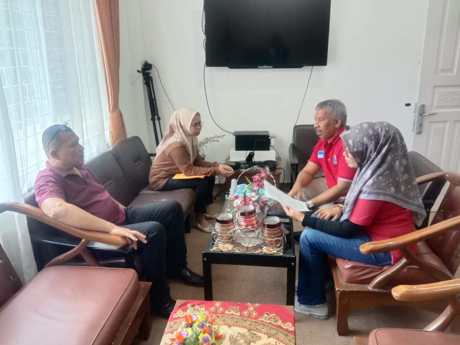 Pengawasan dan Penilaian Kearsipan Tahun 2024 di Dinas Sosial PPPa