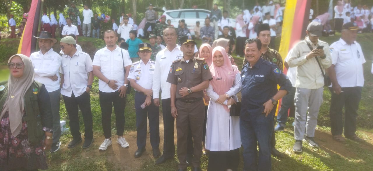 Kegiatan Upacara TMMD ke-121 TA 2024 di Kecamatan Linggo Sari Baganti
